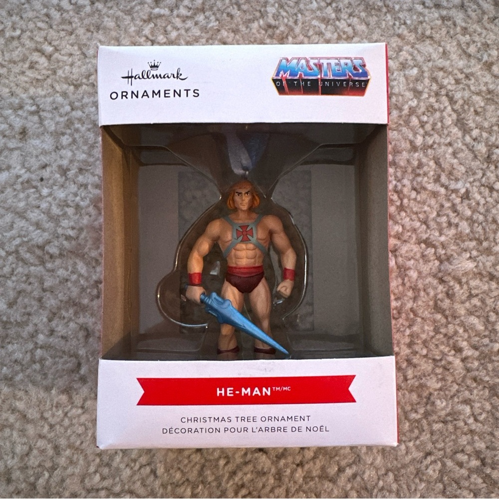 🧣2021 Hallmark Mattel Masters of the Universe MOTU HE-MAN Xmas Ornament NIB